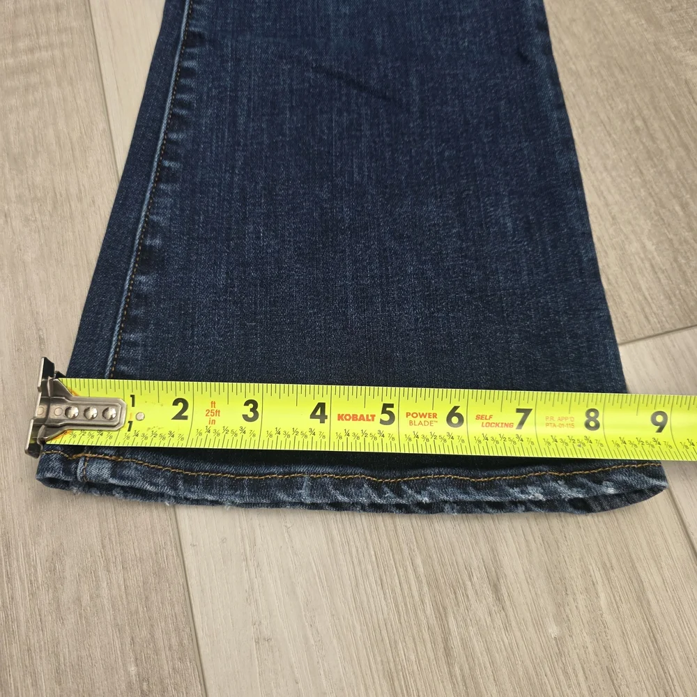 FRAME Le Crop Mini Boot Jeans Size 27 Dark Wash High Rise Flare Denim - Picture 12 of 16